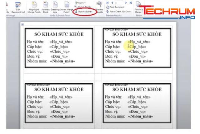 Cách trộn nhiều thư trong Word 2010-3