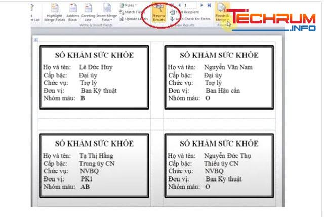 Cách trộn nhiều thư trong Word 2010-6