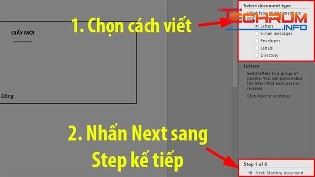 cách sử dụng mail merge trong Word bước 4