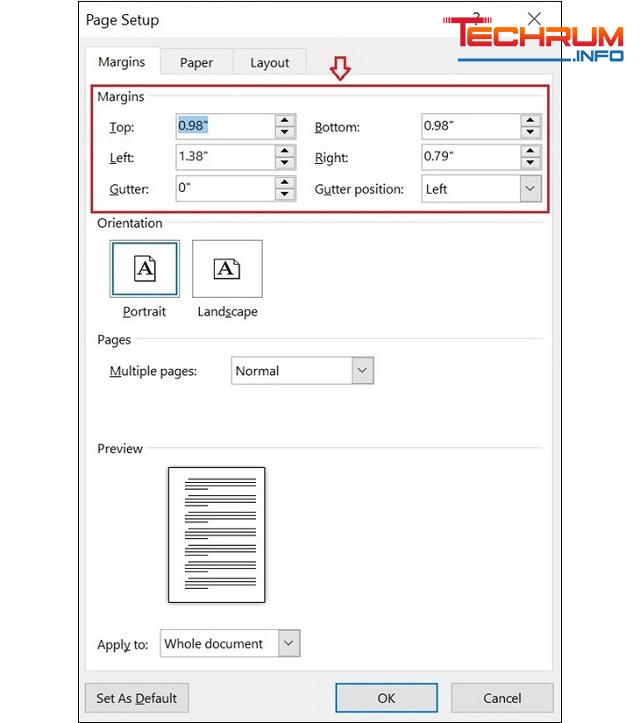 Cách căn lề trong Word 2010 -2