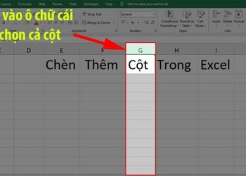 Chèn cột trong Excel bằng phím tắt 1
