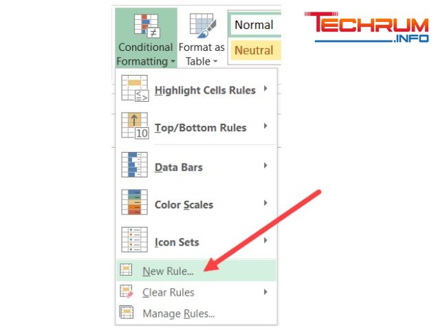 Chèn dấu tích trong Excel bằng Conditional Formatting 3