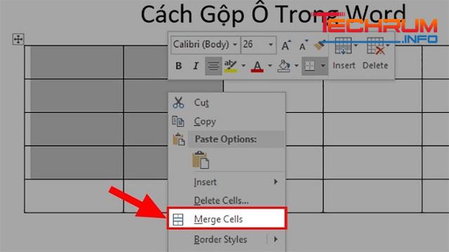 Gộp ô trong word-5