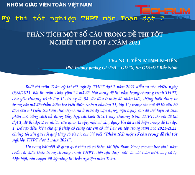 Phân tích nhóm câu hỏi khó