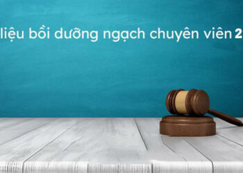 Tài liệu bồi dưỡng ngạch chuyên viên