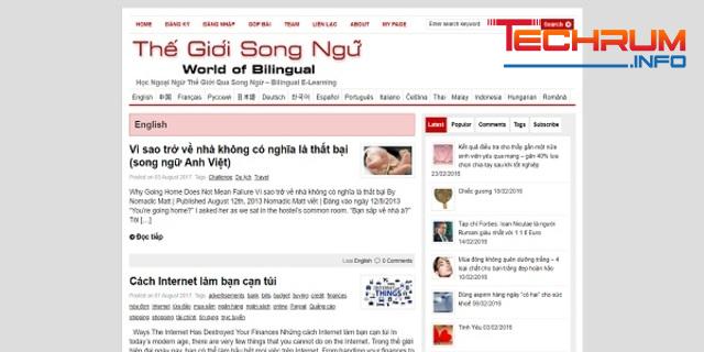 Tài liệu luyện đọc tiếng Anh Thế Giới Song Ngữ