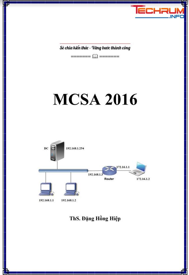 tài liệu mcsa 2016-1