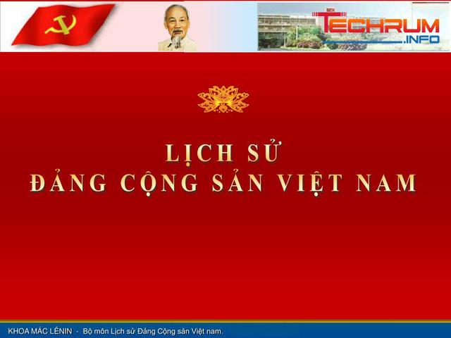 tài liệu môn lịch sử Đảng Cộng sản Việt Nam