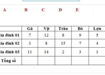 Tham chiếu cột và hàng 1