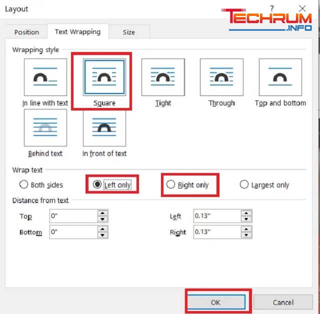 Thao tác di chuyển ảnh trong Word 2019