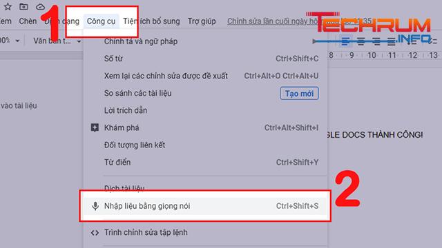 tính năng của Google Docs 1