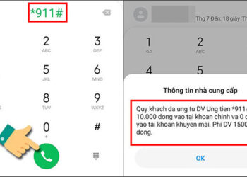 Ứng tiền Viettel qua 911