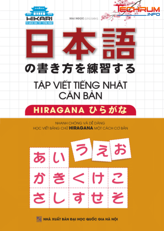 Sách tập viết tiếng Nhật Hiragana