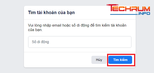 tìm facebook qua số điện thoại 2