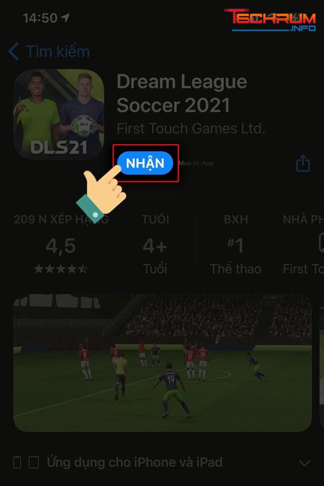 cách tải Dream League Soccer 2021 trên iOS 3