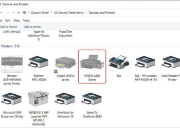 Cài đặt driver máy in Epson L805-6
