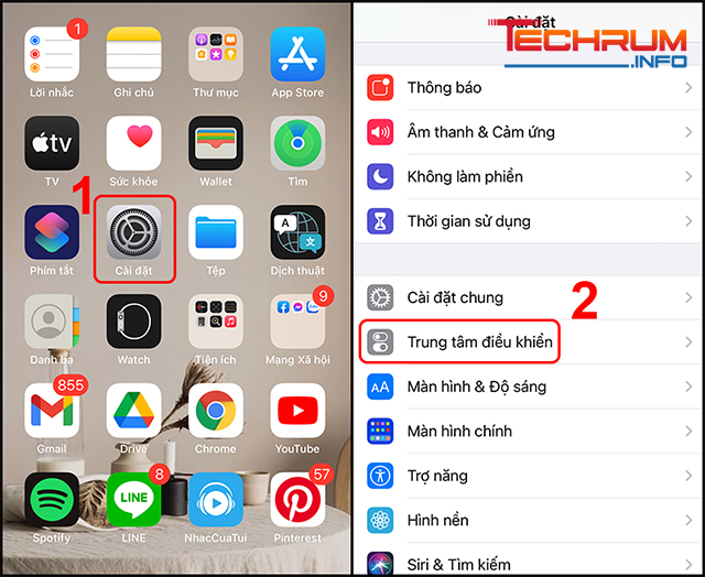 Thêm nút Ghi màn hình trên iOS 1