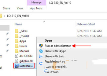Cách cài đặt driver Epson LQ 310-1