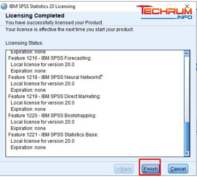 cài đặt IBM SPSS Statistics 20 -19