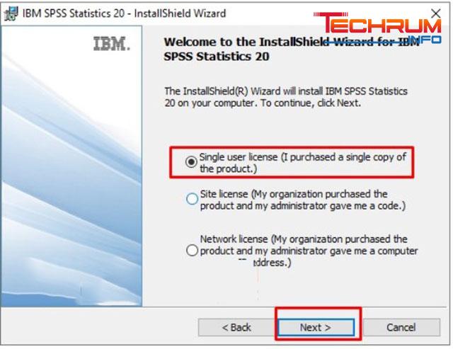 cài đặt IBM SPSS Statistics 20 -4