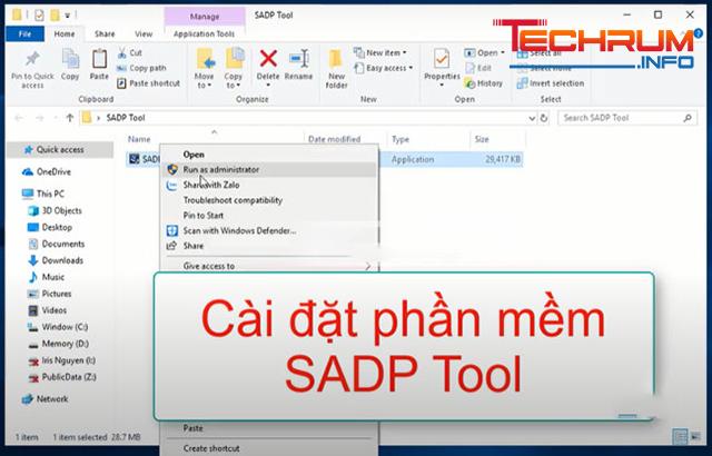 Hướng dẫn Cài đặt SADP Tools 1
