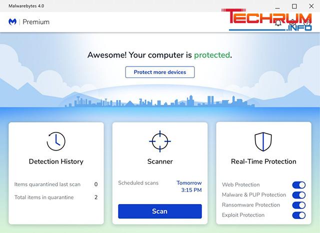 Tính năng của Malwarebytes