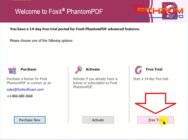 Cách cài đặt Foxit PhantomPDF 7