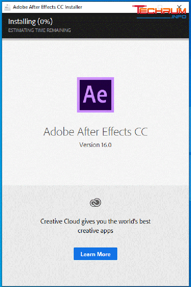 cài đặt Adobe After Effects 2019-5