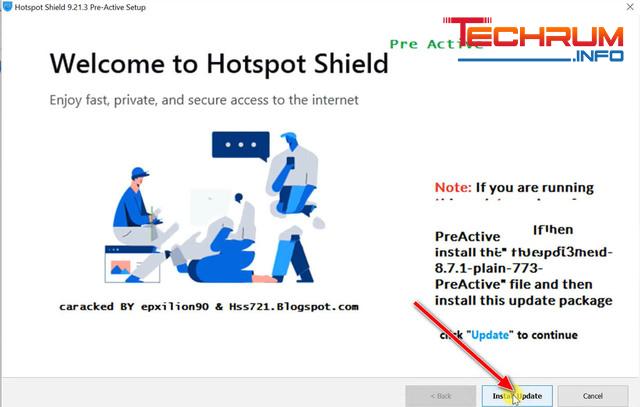cài đặt Hotspot Shield 9.69 -14