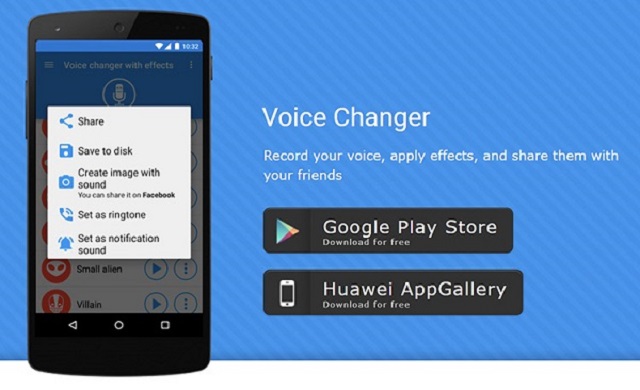 Công cụ thay đổi giọng nói miễn phí Baviux Voice Changer with Effect