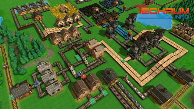 game xây dựng thành phố pc Factory Town