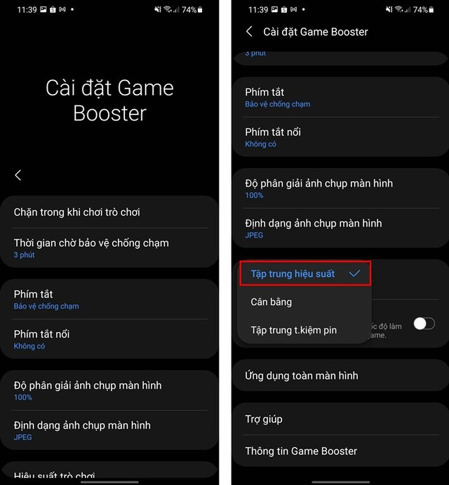 Tối ưu game bằng Game Booster