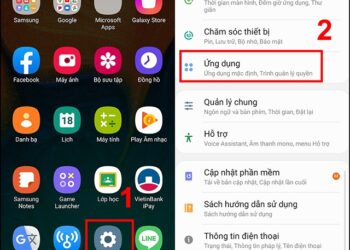 Chọn ứng dụng trong phần cài đặt